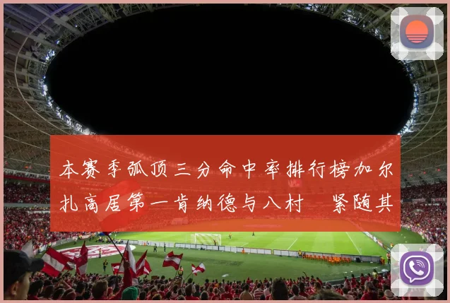 本赛季弧顶三分命中率排行榜加尔扎高居第一肯纳德与八村塁紧随其后